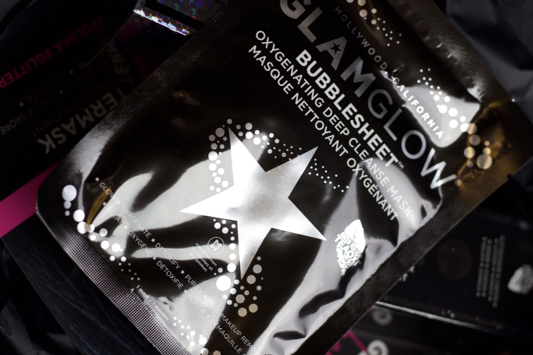 Moje nowe maseczki od Glamglow: Bubblesheet i #Glittermask Gravitymud Firming Treatment